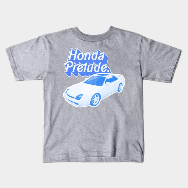 Honda Prelude (Blue) /// Original Retro Design Kids T-Shirt by DankFutura